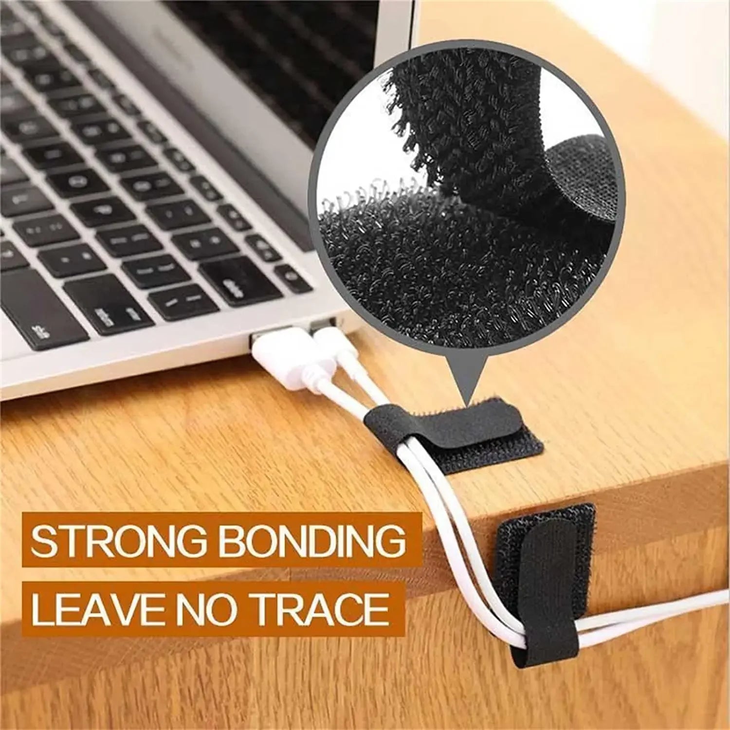 Reusable Adhesive Cable Management Straps