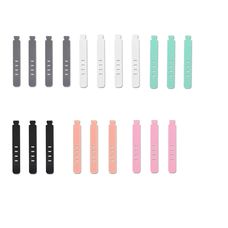20-Piece Reusable Silicone Cable Organizer Ties