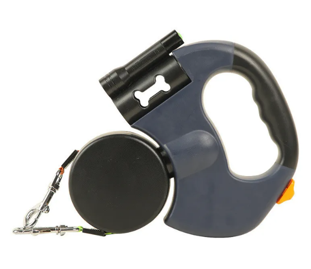 Dual Retractable Dog Leash with Light
