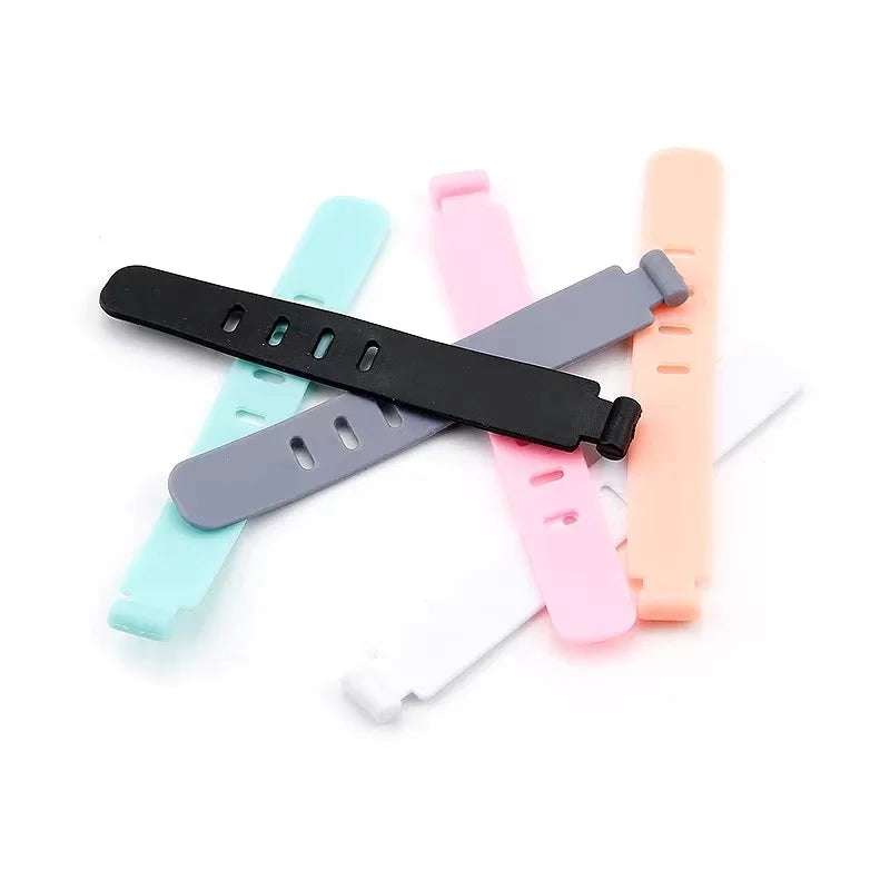 20-Piece Reusable Silicone Cable Organizer Ties
