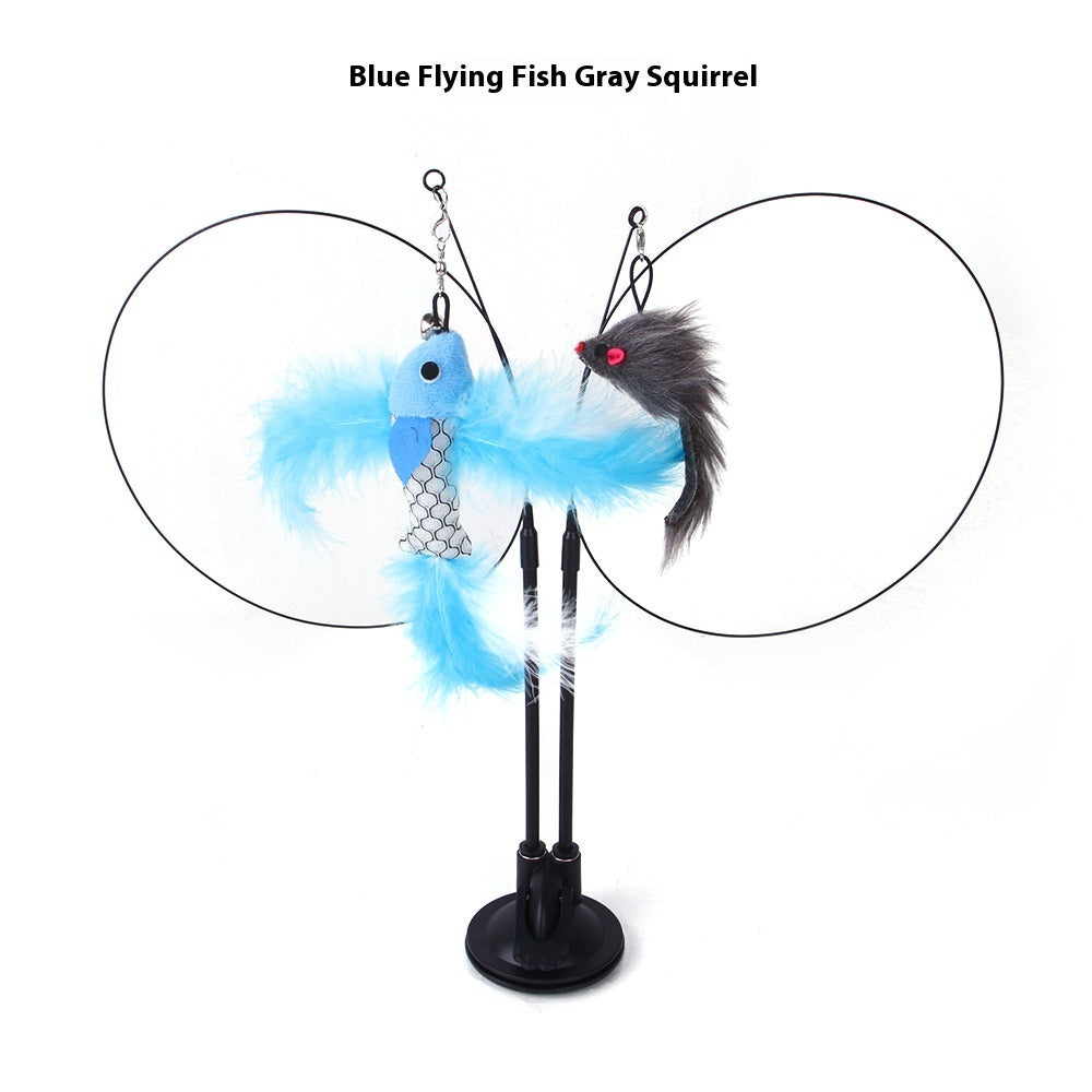 Suction Cup Interactive Cat Teaser Toy