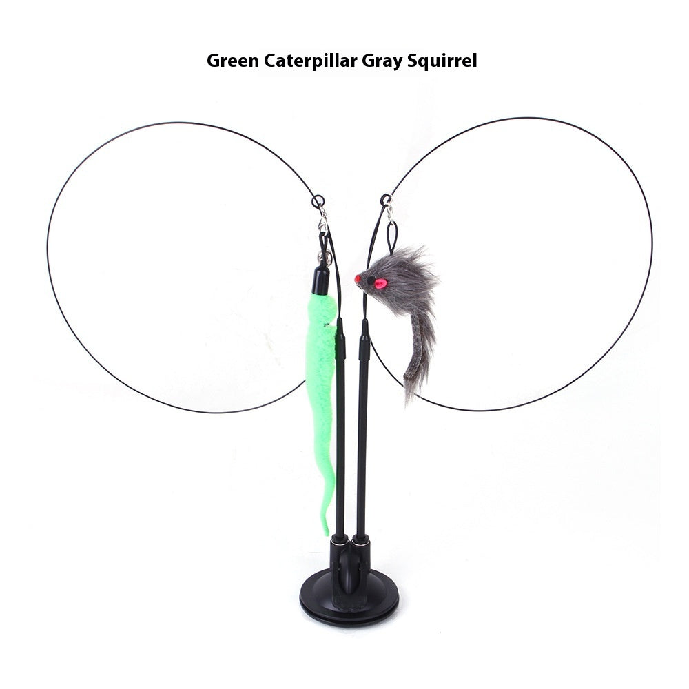 Suction Cup Interactive Cat Teaser Toy