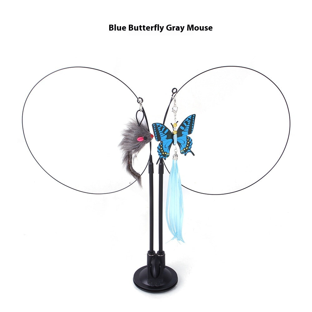 Suction Cup Interactive Cat Teaser Toy