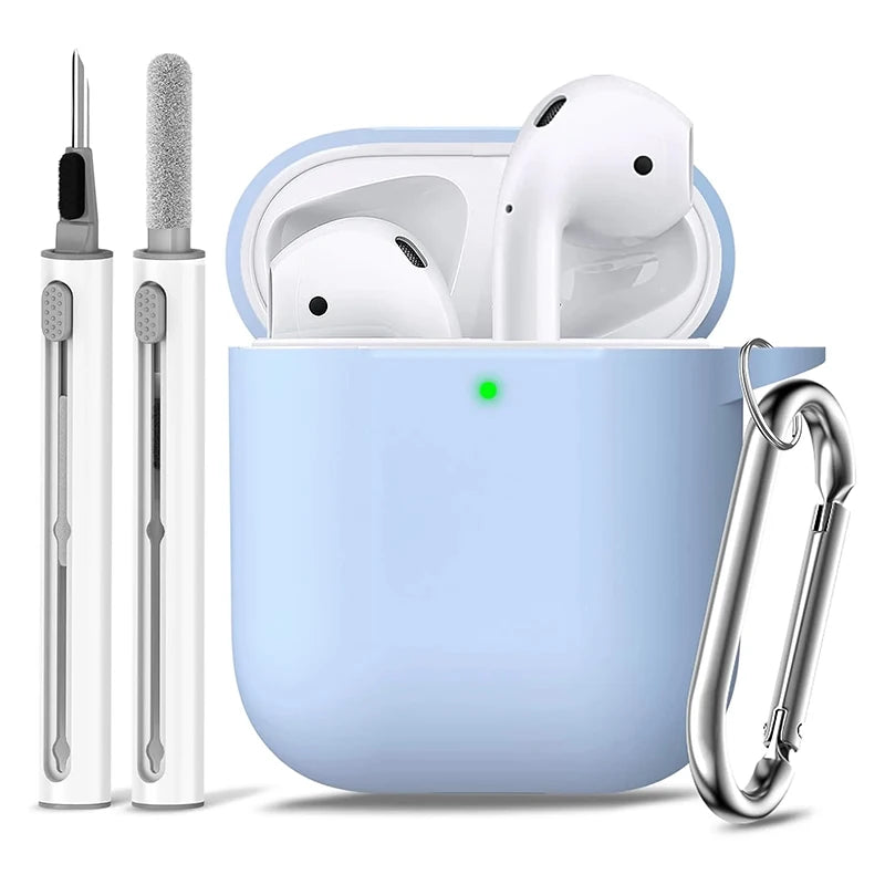 Case for AirPods 1st/2nd Gen with Cleaning Kit