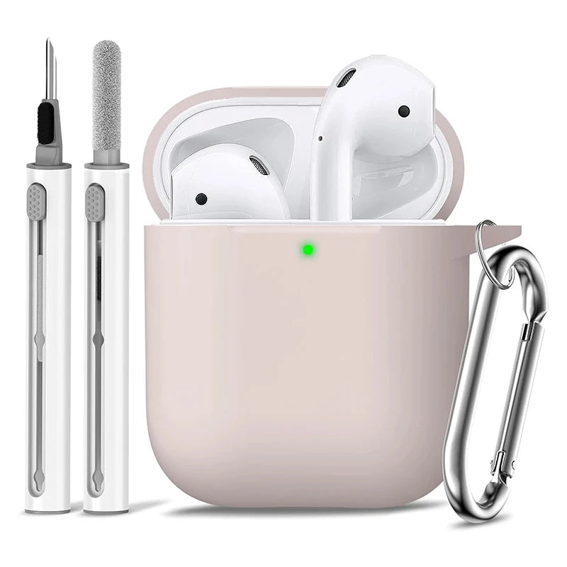Case for AirPods 1st/2nd Gen with Cleaning Kit