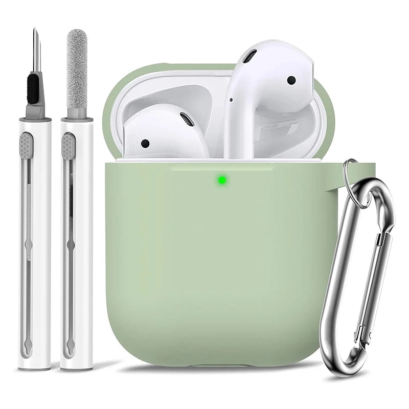 Case for AirPods 1st/2nd Gen with Cleaning Kit