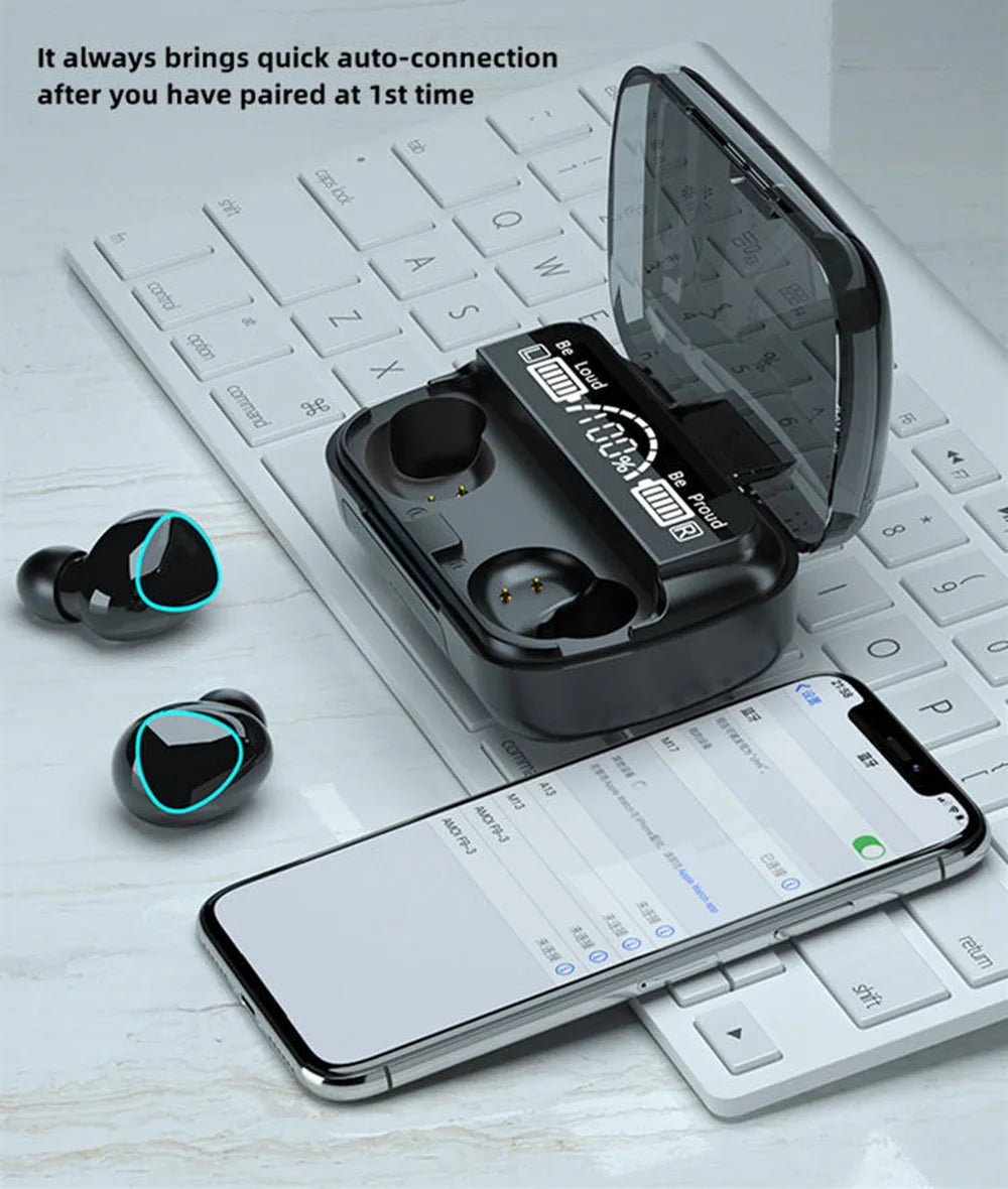 M10 Wireless Earbuds with Charging Case