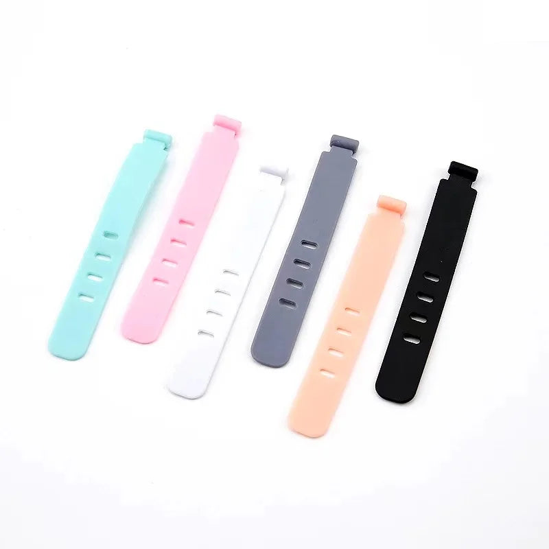 20-Piece Reusable Silicone Cable Organizer Ties