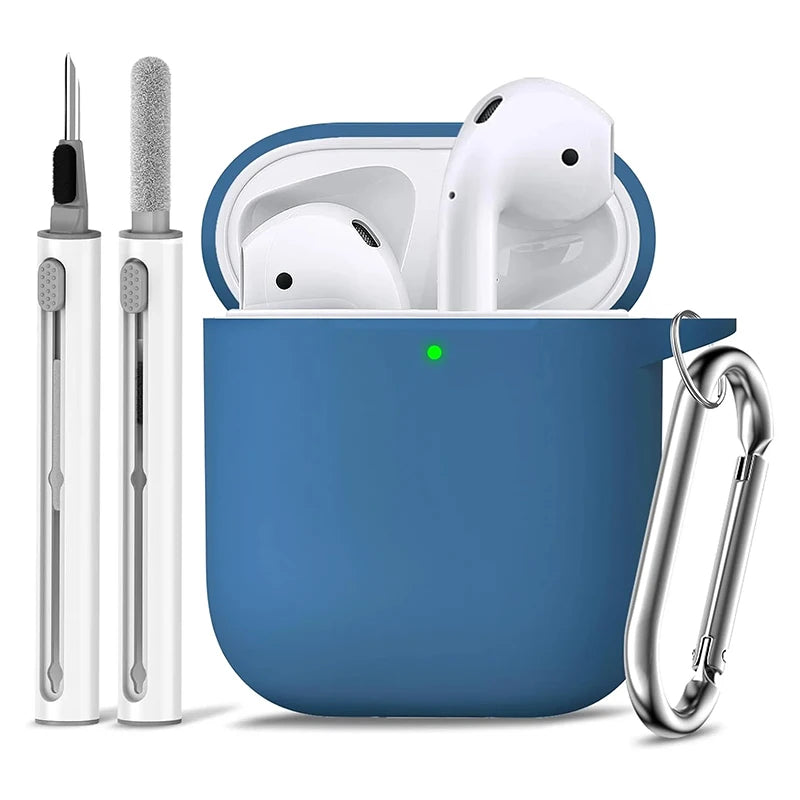Case for AirPods 1st/2nd Gen with Cleaning Kit
