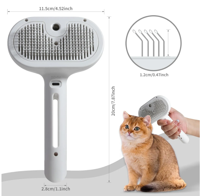 Pet Grooming Spray Brush