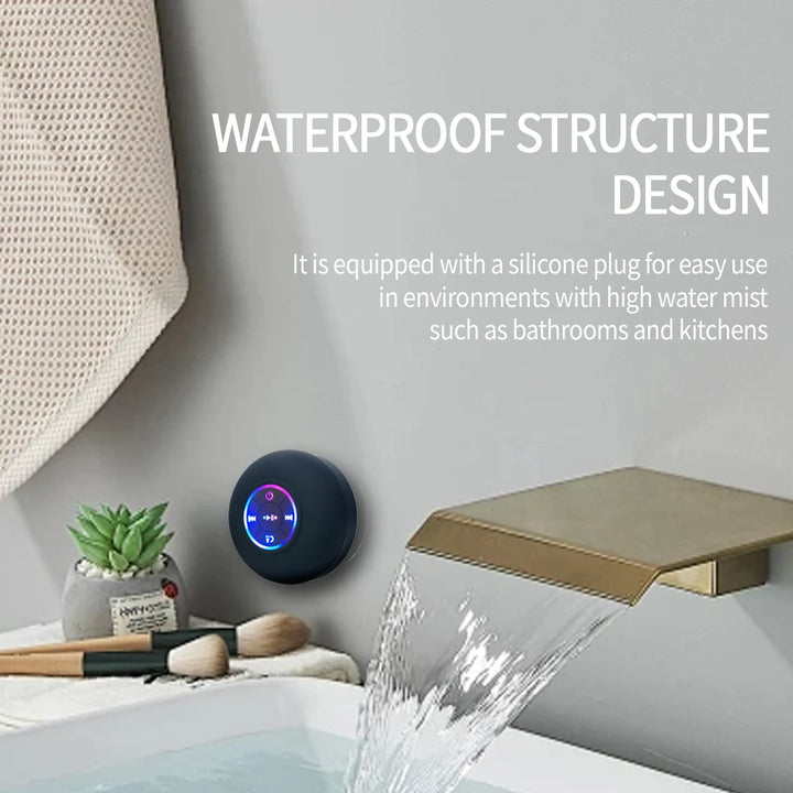 Portable Bluetooth Speaker with LED Light