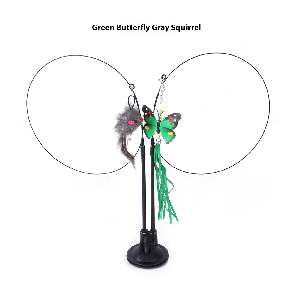 Suction Cup Interactive Cat Teaser Toy