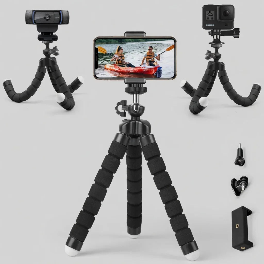 Flexible Mini Tripod & Phone Holder