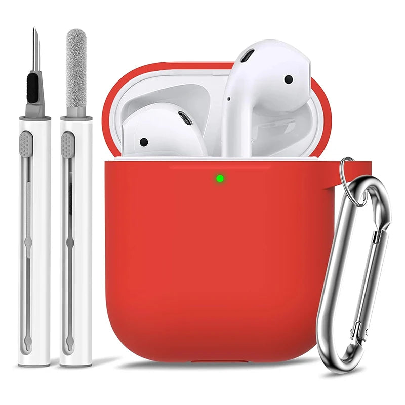 Case for AirPods 1st/2nd Gen with Cleaning Kit